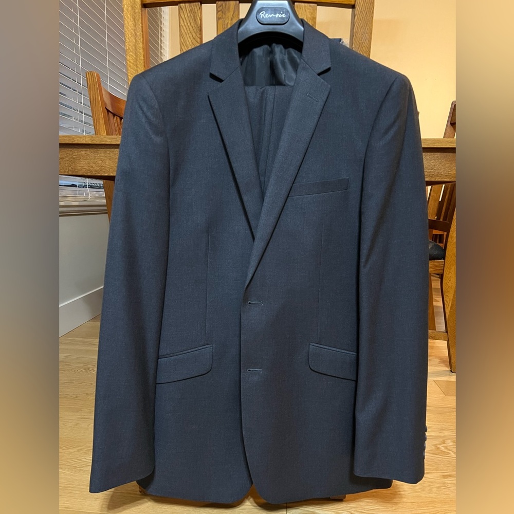 Renoir charcoal suit.  Only worn 3 times - like new.